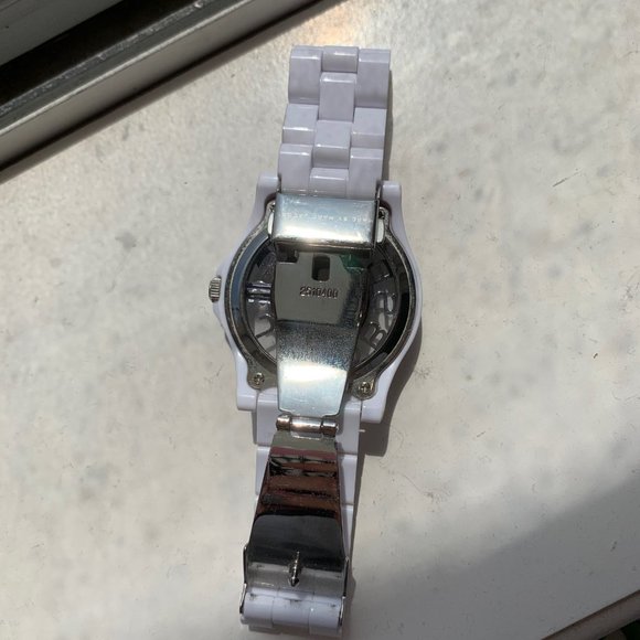 Marc Jacobs White Henry Skeleton Watch